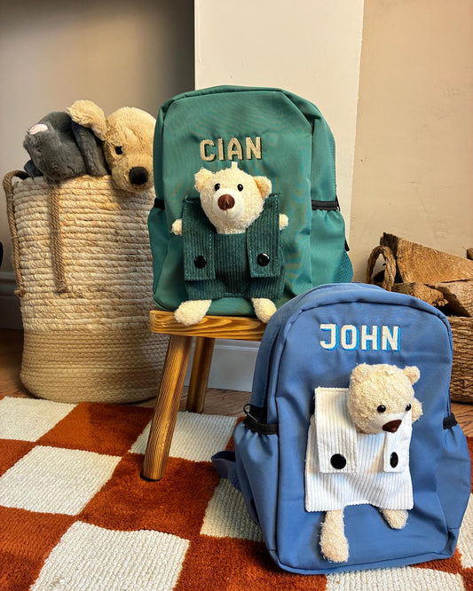 Personalised Teddy Backpack | Embroidered Keepsakes