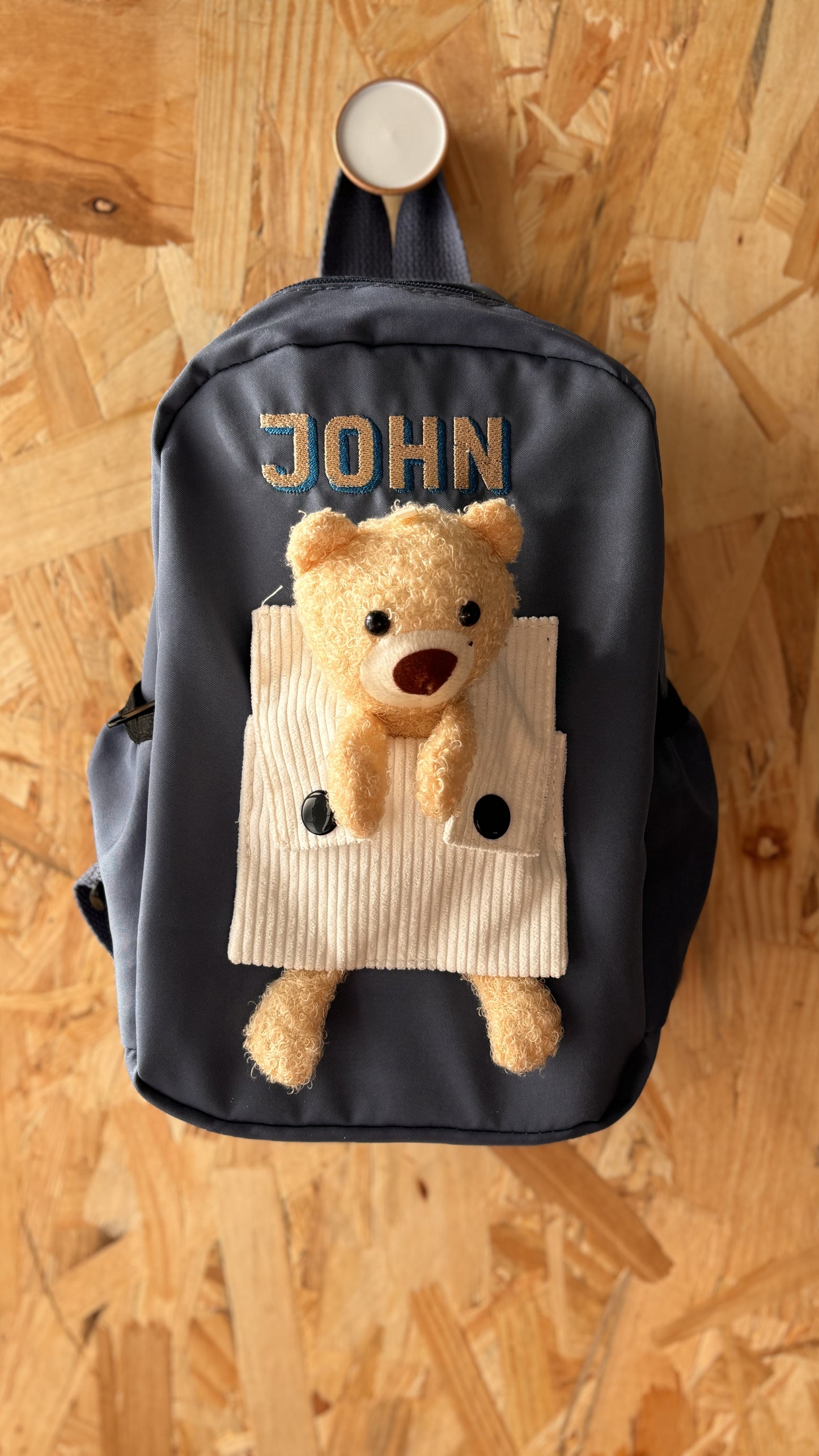 Personalised Teddy Backpack | Embroidered Keepsakes