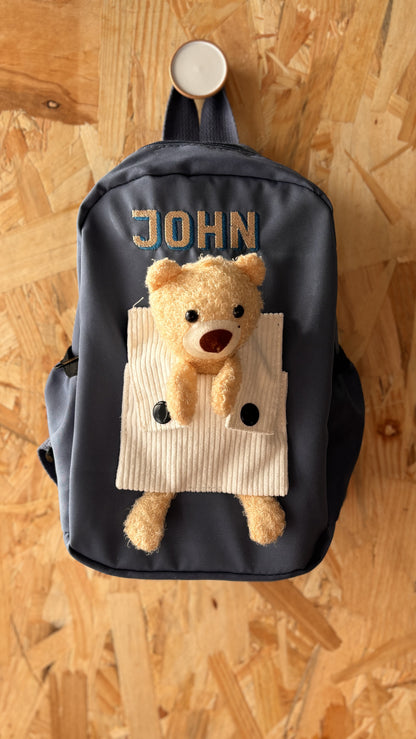 Personalised Teddy Backpack | Embroidered Keepsakes